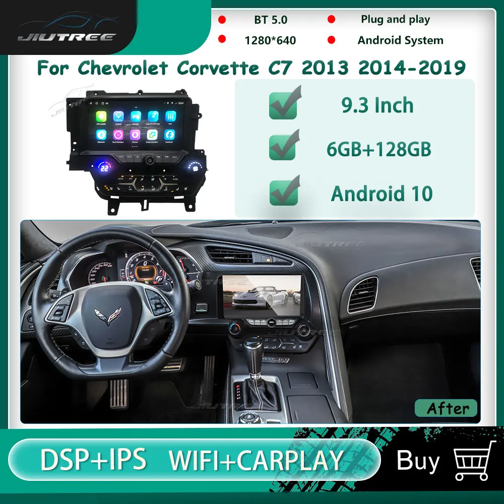 

Car Multimedia player for Chevrolet Corvette C7 2013-2019 Car Radio Android 10.0 GPS Navigation Audio Radio Stereo Headunit