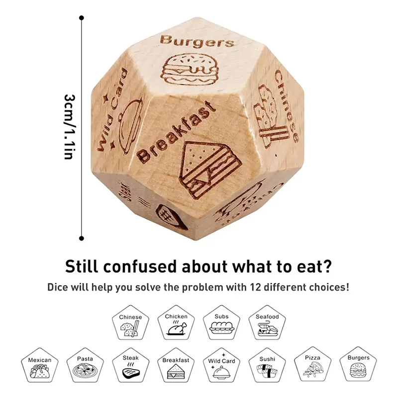 Couples Food Decision Dice 2