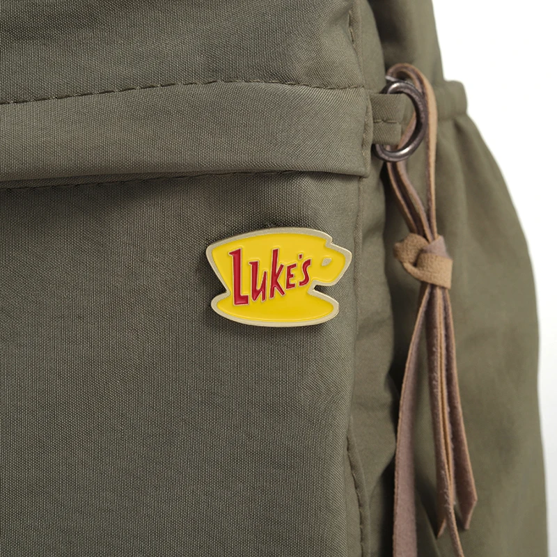 Lukes Diner Enamel Pins Custom TV Series Brooches Lapel Badges Cartoon Funny Jewelry Gift for Fans Friends