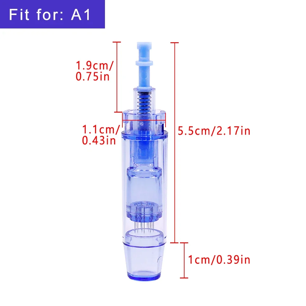 Dermapen Nano Needles Microneedling Bayonet Tattoo Removal Cartridge Needle 10Pcs For A1 Disposable Replacement