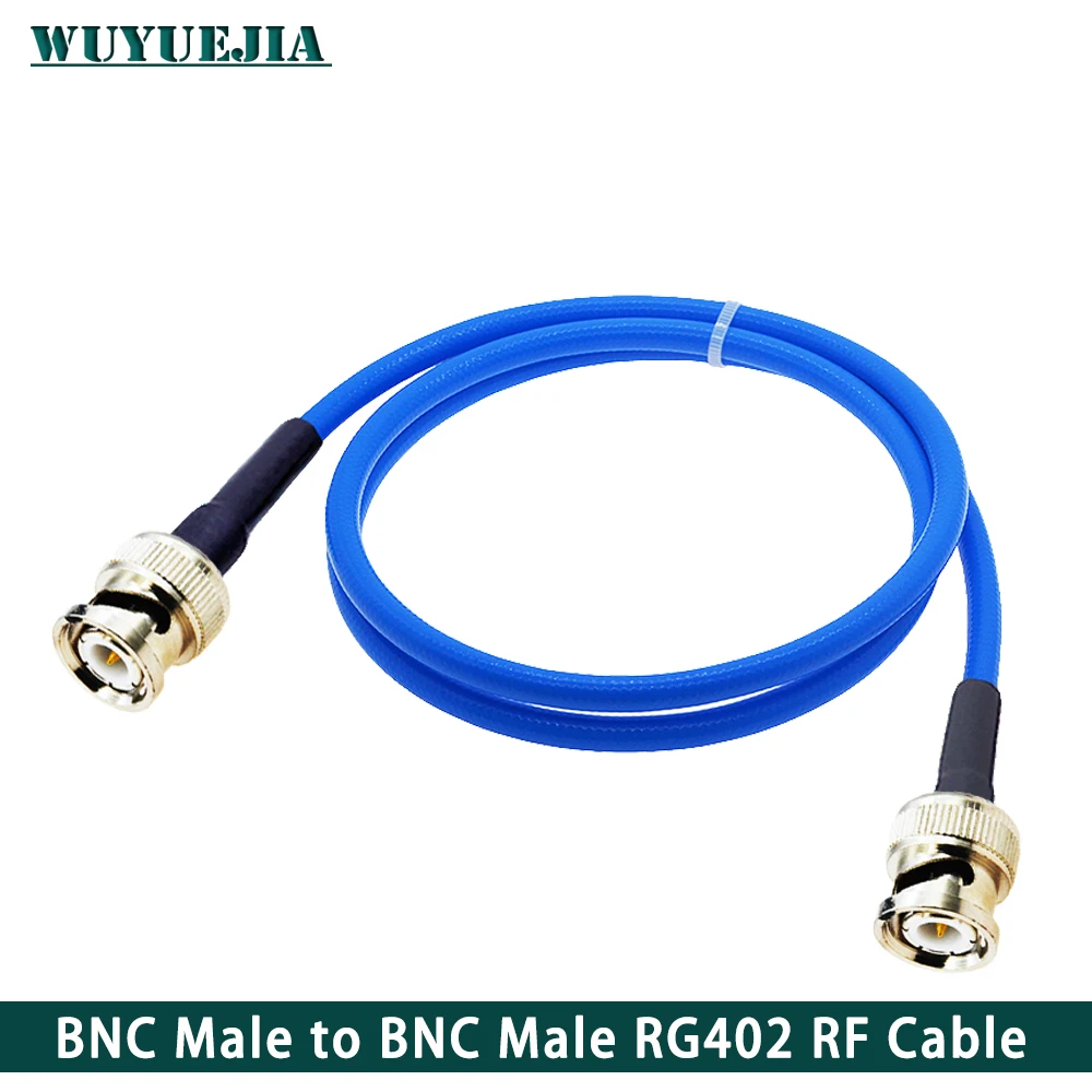 Bnc Macho para Conector Bnc Macho q9 tipo Adaptador Semi-direcional Rg402 Cabo Coaxial rf 50ohm Cabo de Teste de Alta Freqüência