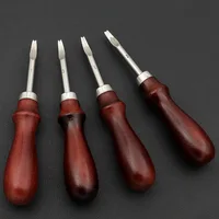 Leather Common Edge Beveler Skiving Craft Keen Edge Cutting Tool for Beveling V-shaped Blade with Rounded Center Taking The Edge 3