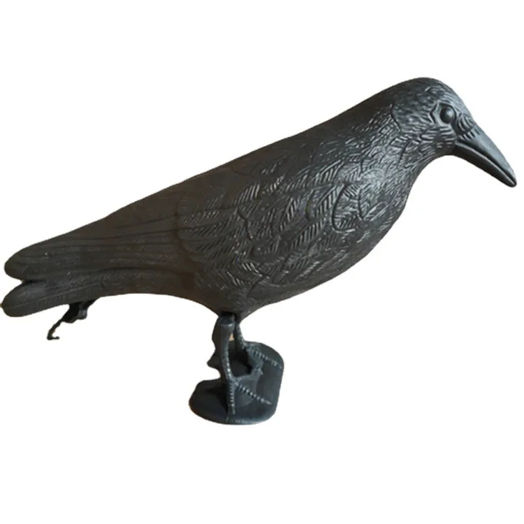 Decoracion Jardin ExteriorSimulation Black Crow Raven Bird Repellent Pest Control Pigeon Repellent Garden Decoration Outdoor
