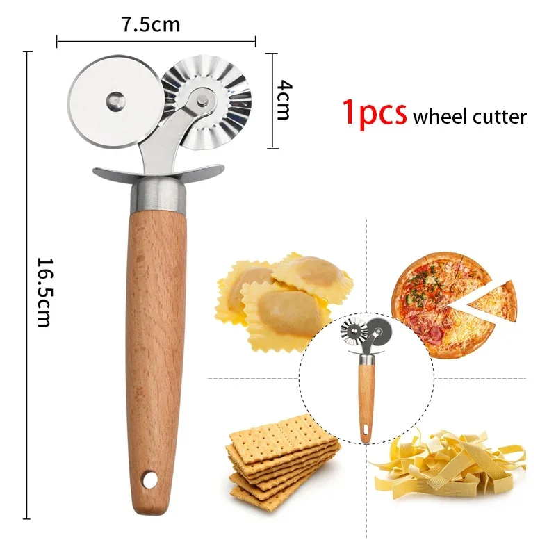 Description Picture 5 of itemGnocchi Board Set Italian Pasta Making Tools Ravioli Stamp Cutter for Homemade Cavatelli Garganelli Fettuccine Pasta Maker