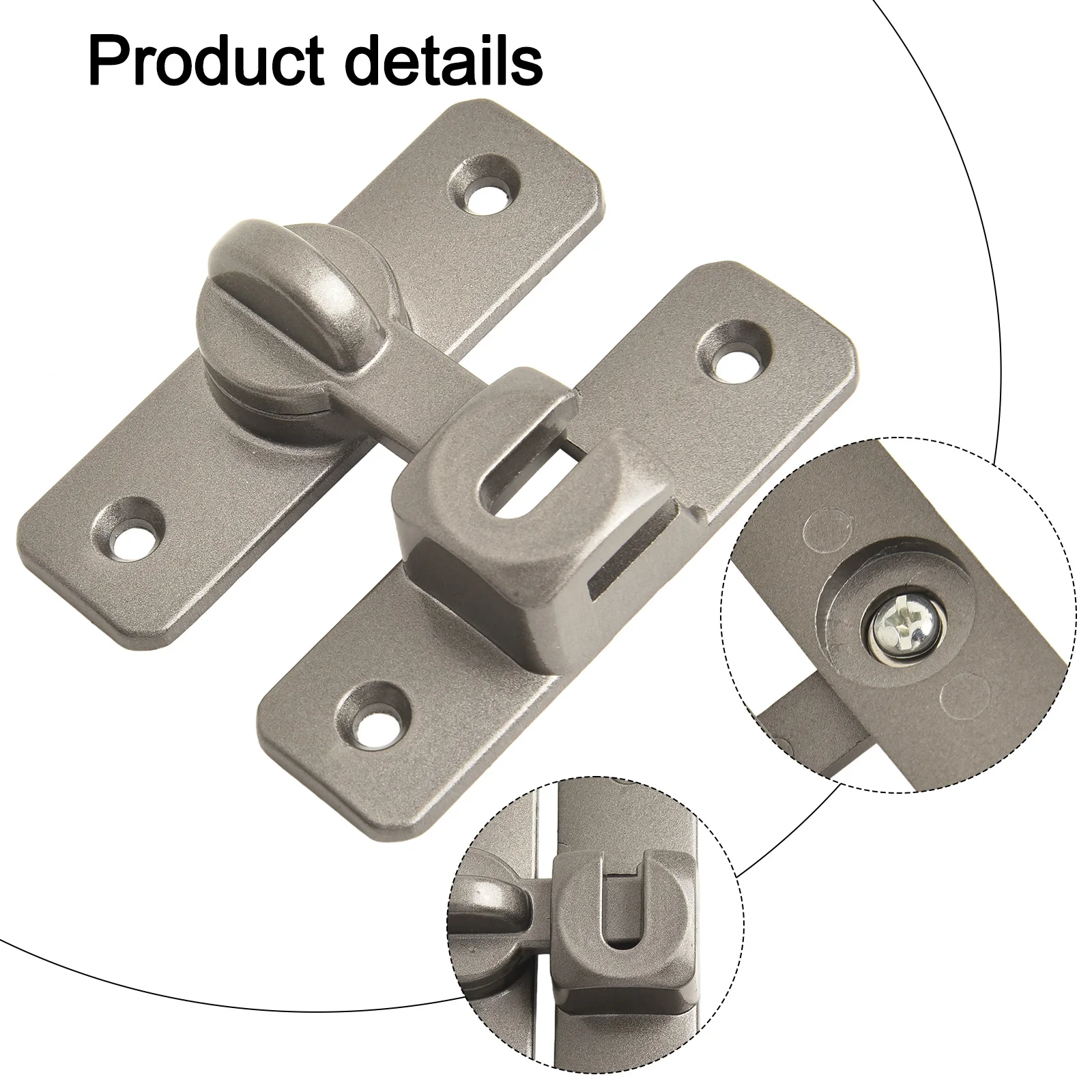 1pc Door Lock Latch 90 180 Degree Zinc Alloy Sliding Barn Door Lock Wine Cabinet Closet with Screws Home Hardware Parts door latch