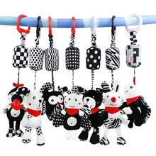 

Rattle Toys For Baby Plush Bed Stroller Rattles Mobile Soft Cartoon Animal Handbells Newborn Hanging Bell Toys 0-12 Months