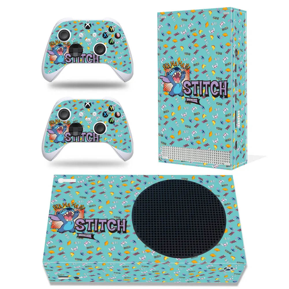 Disney Stitch Mickey Decal Cover for Xbox Series X Console and 2 Controllers Xbox Series X Skin Sticker Vinyl 