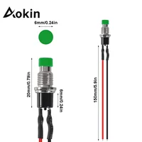 Aokin 6Pcs 1A 250V AC 2 Pins SPST 6 Colors Normal Open Mini Momentary Push Button Switch with Pre-soldered Wires - Image 5