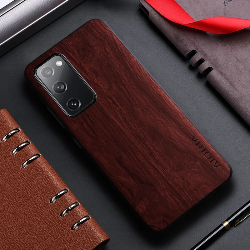 Bamboo Wood Pattern Leather Phone Case