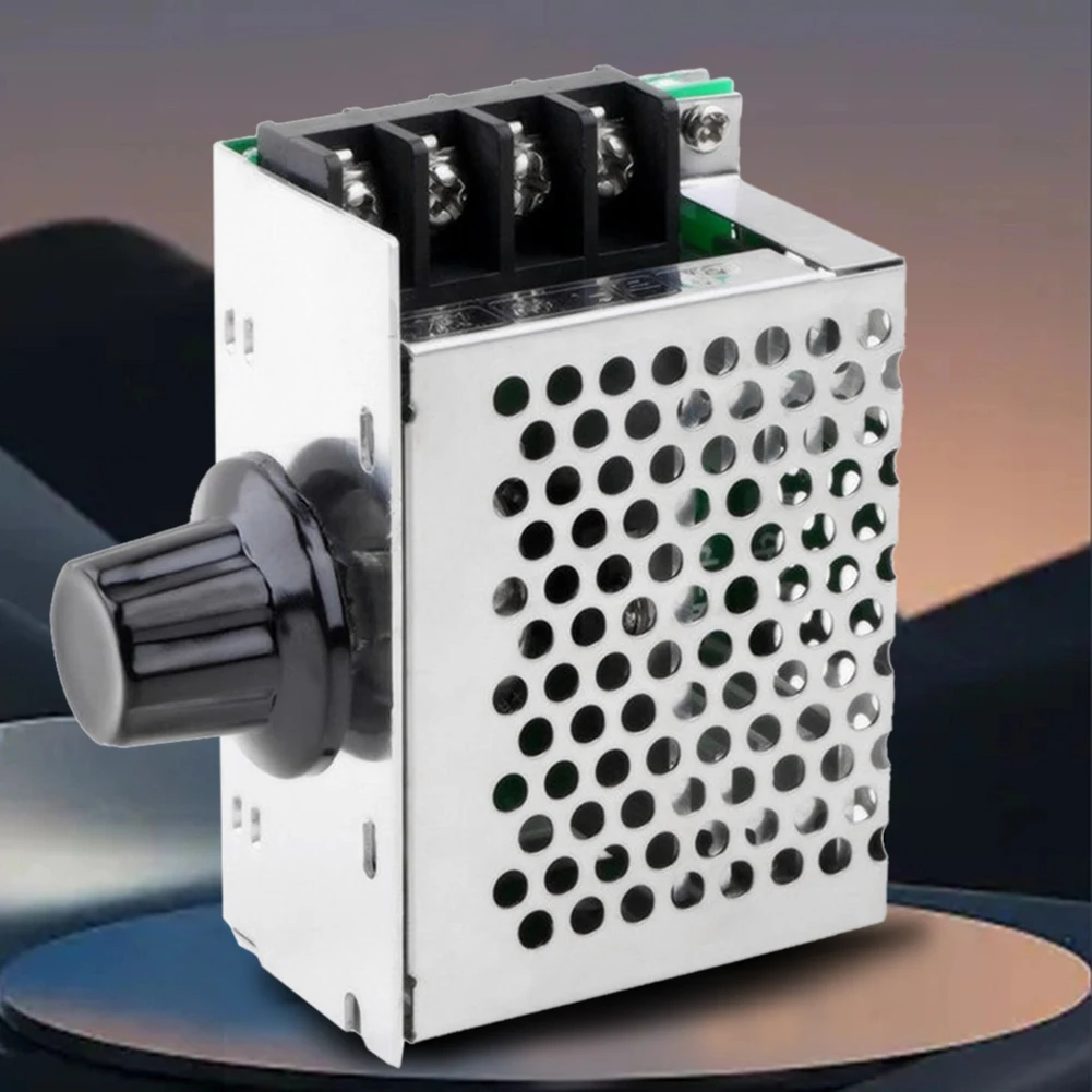 4000W Thyristor Governor AC 220V Electronic Volt Regulator High Power Speed Controller for Adjusting Dimming Speed Temperature