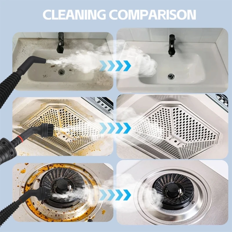 Portable Steam Cleaners with Attachments for Home Use Cleaning Steamer Machine 5