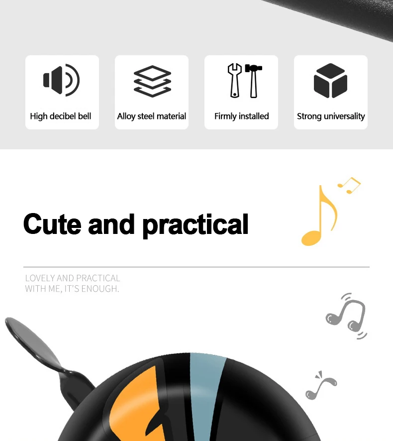 Description Picture 3 of itemBicycle Bells Super Loud Mountain Bike Bells Road Bike Horns Car Bells Bicycle Accessories Equipment Handlebar Bells Bike Rings