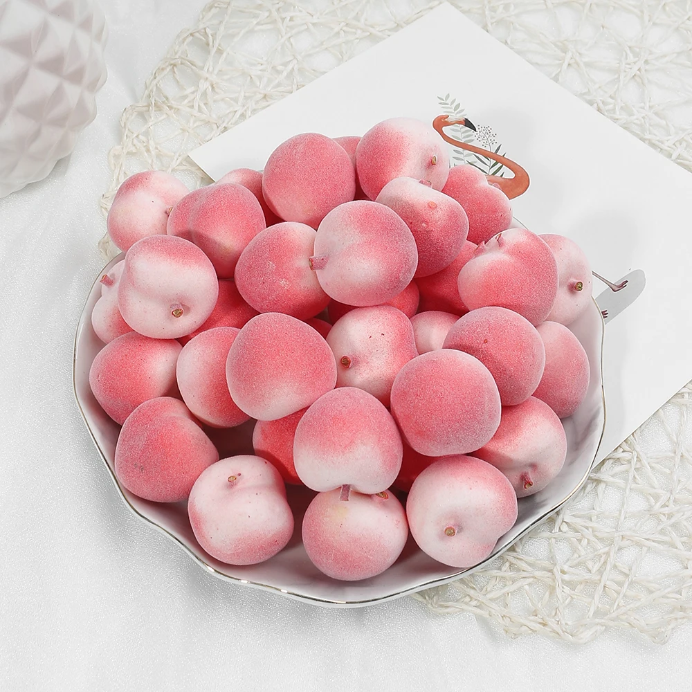 10/20Pcs Obst Gemüse Künstliche Schaum Apfel Birne Pfirsich Banane Weihnachten Ornament Hause Raum Dekoration Hochzeit Tisch Dekor – Detail 11