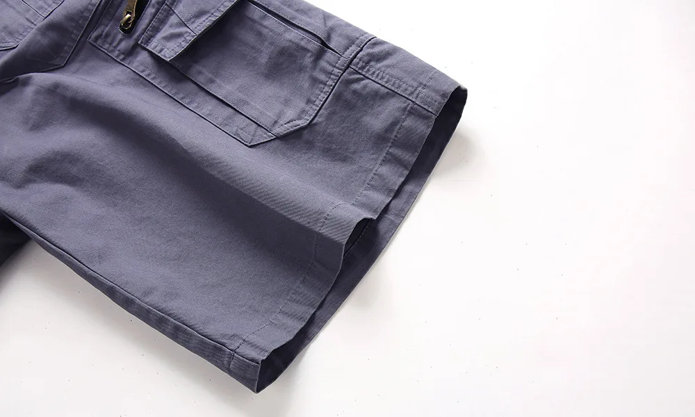 Knee ength Cargo Men Summer Casual Cotton Multi Pockets Breeches Cropped Short Trousers Military Camouflage Shorts_voghion.com