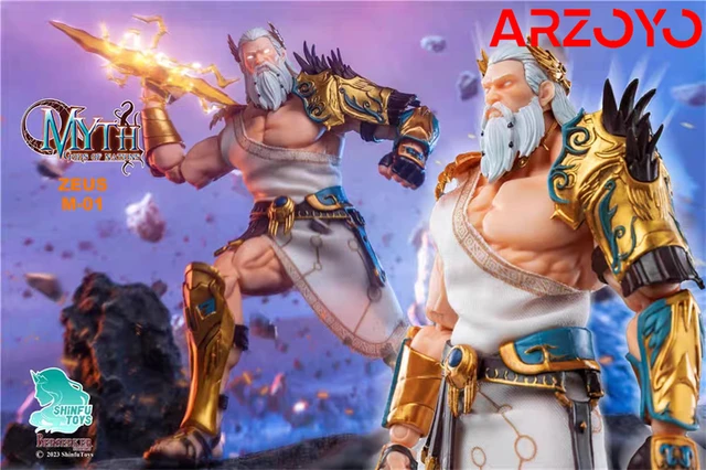 SHINFU Toys M01 1/12 Myth Gods of Nations Zeus Action Figure Model 