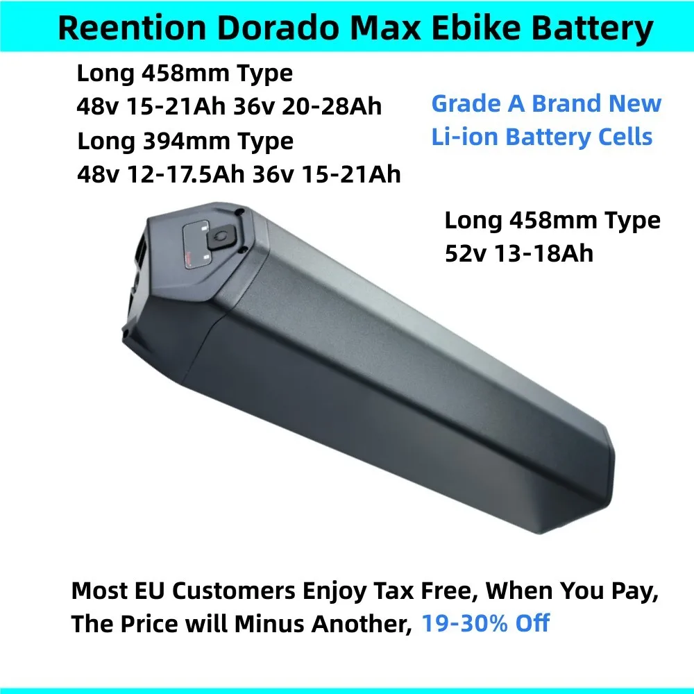52Volt Dorado Battery 52V 18Ah 48V 16Ah 20Ah 21Ah 750w 1000W Electric