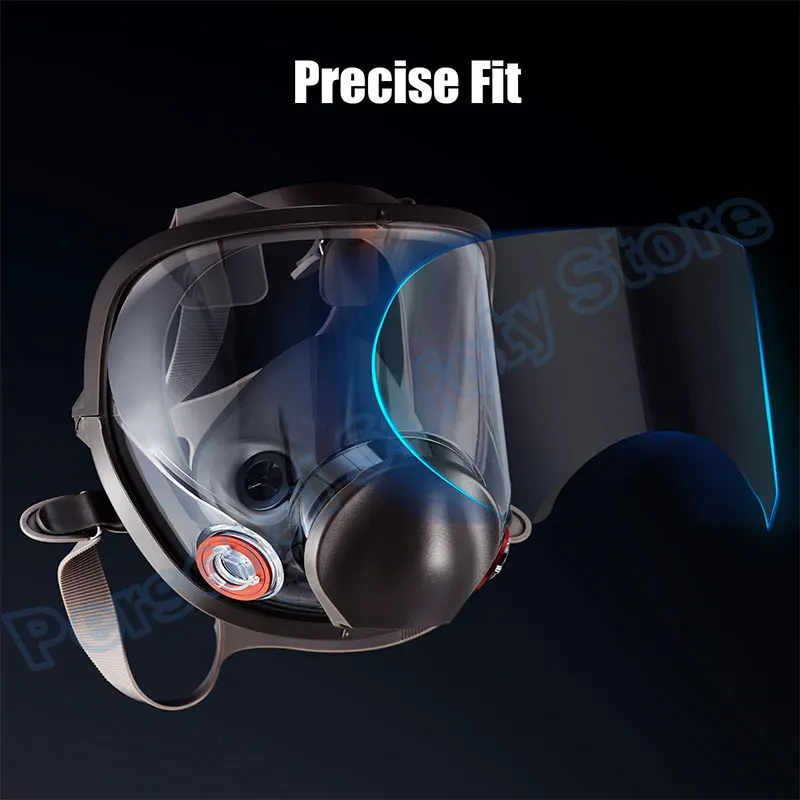 Durable Anti-Scratch Visor Screen Protector Film for Full Face Respirators