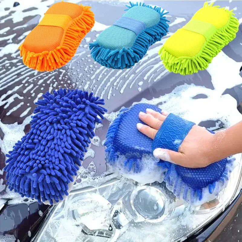 Car Wash Gloves Car Cleaning Sponge Car Window Cleaning Ultrafine - Main Image