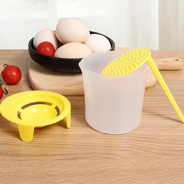 Egg Separator Gadget Egg Yolk White Separator Holder Sieve Funny Divider Kitchen  Tools Plastic Egg Yolk Separator Kitchen Tools - AliExpress