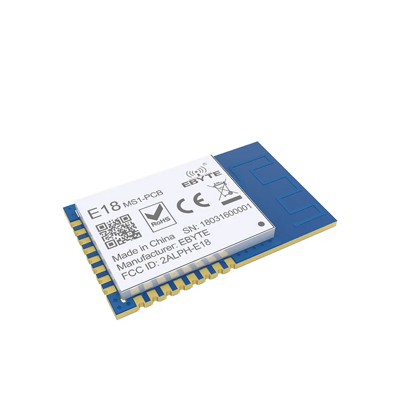 지그비 무선 송신기 수신기 모듈, CC2530 지그비 2.4GHz SPI rf 무선 모듈, 4dBm E18-MS1-PCB PCB 안테나 데이터, 4 개