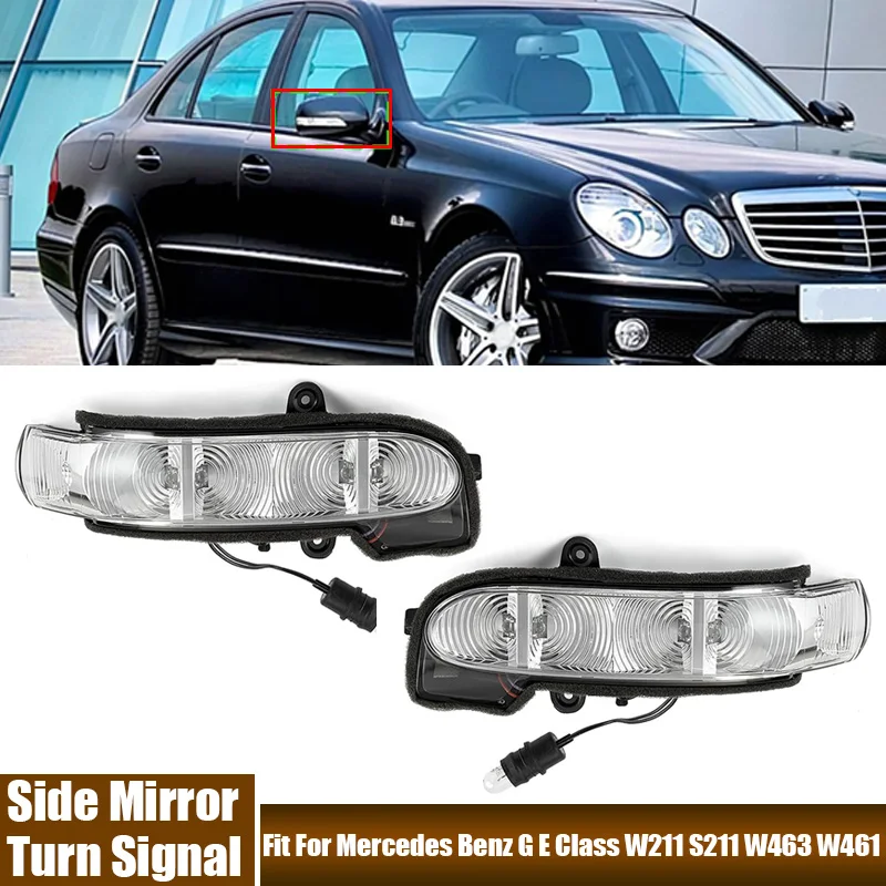 Luce Specchietto Retrovisore Per Mercedes Benz W211/S211/W463 (2002-2011) - Ricambio 2038201321/1421 - Foto 2
