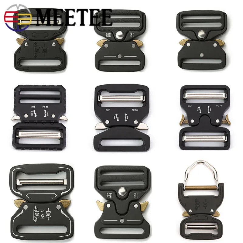 1/2pc 39mm Alloy Quick Side Release Buckle Men's Outdoor Tactical Belt