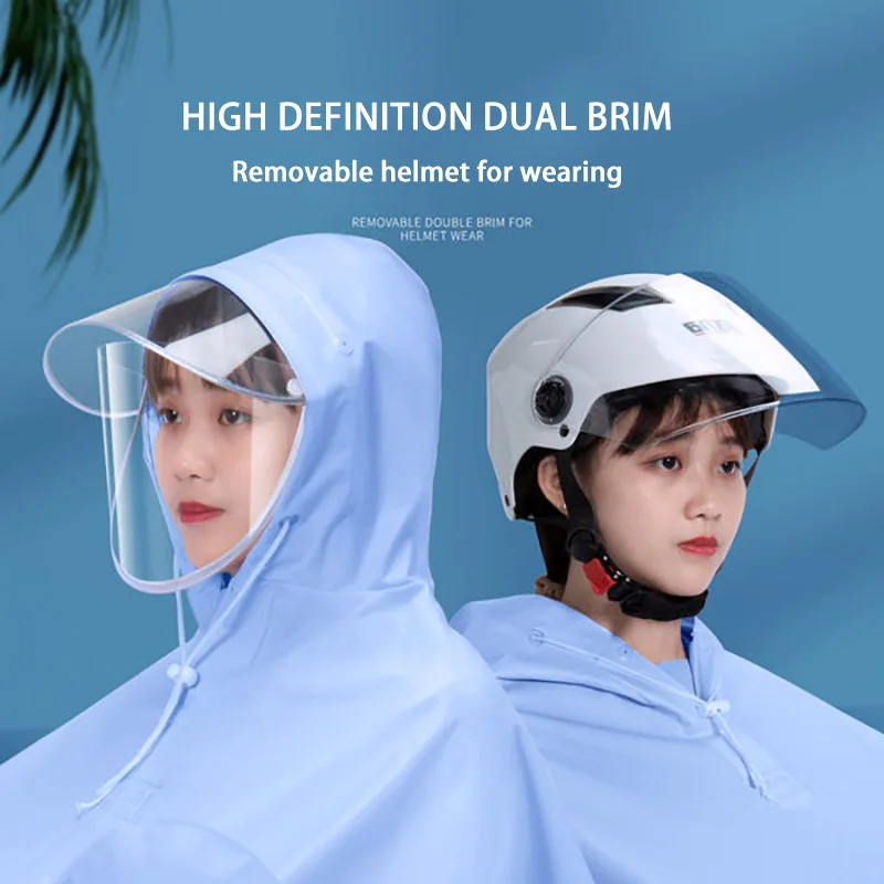 Long Style Full Body Rain Protection for Hiking, Camping, Fishing, Electric Battery Car, and Motorcycle Bike Rain Poncho
