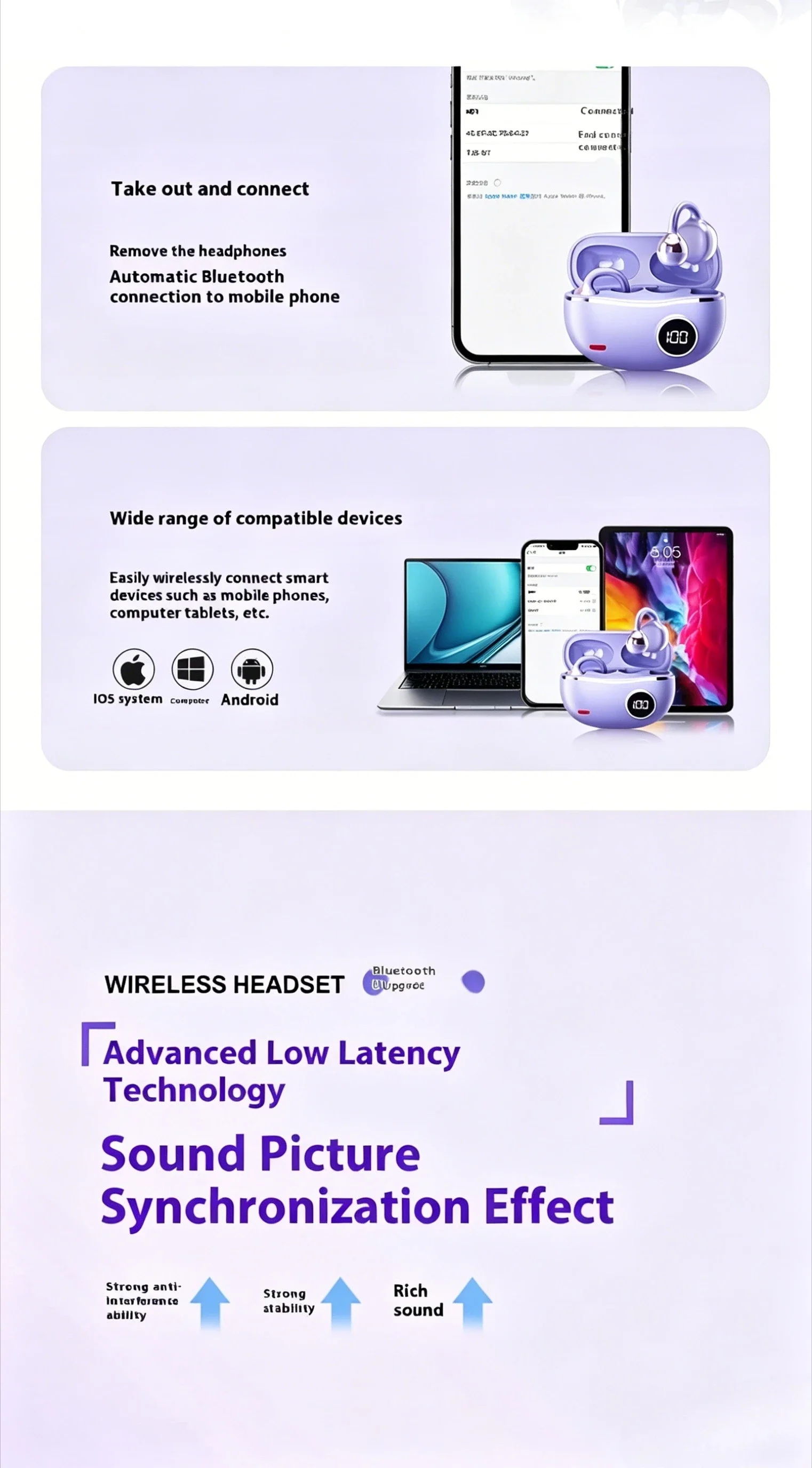 Bluetooth Headphones With Digital Display And Hi-fi Sound_voghion.com