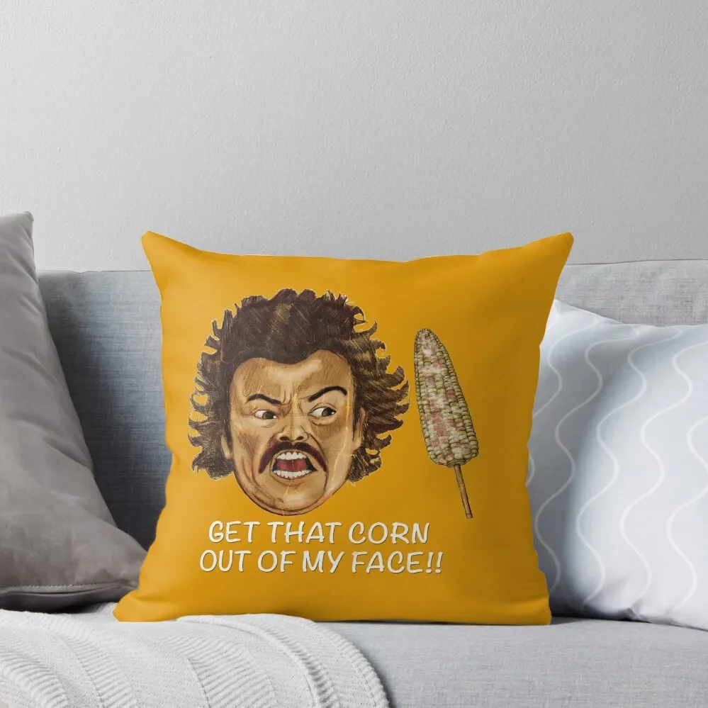 

Get that Corn Out of My Face!! Throw Pillow