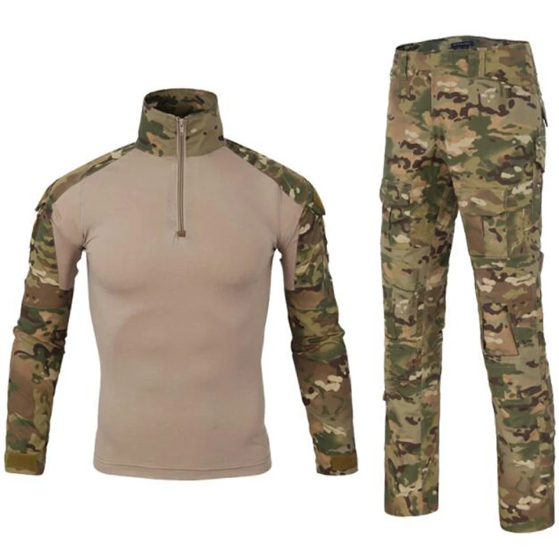 

Multicam Outdoor Airsoft Paintball Clothing Shooting Uniform Tactical Camouflage Shirts+Cargo Pants Clothes Gear