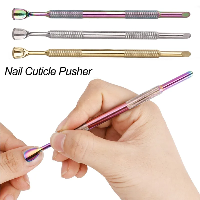 

Double Head Nail Cuticle Pusher Horseshoe Stainless Steel Removing Dead Skin Polishing Nail Surface Sand Piece Manicure Tools