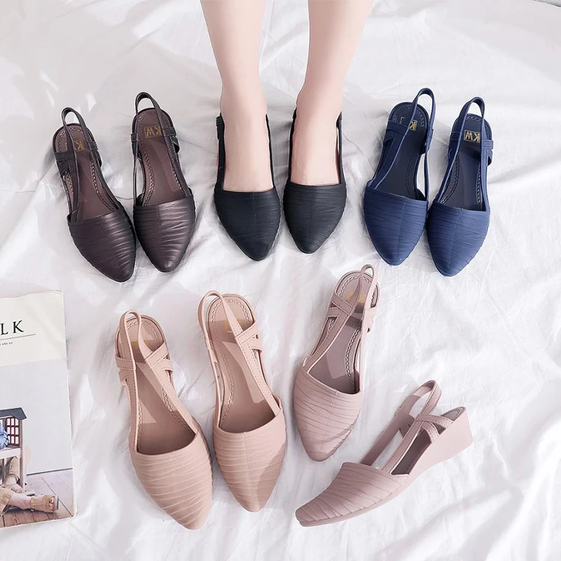 Akexiya New Women's Shoes Slingbacks Footwear Woman Wedges Sandals Women Slip-on Shoes Ladies Casual Pumps Female Loafers
