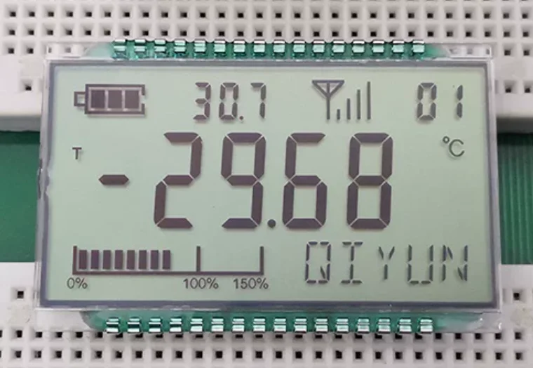 32PIN FSTN 포지티브 5자리 세그먼트 LCD 용접 패널 3V