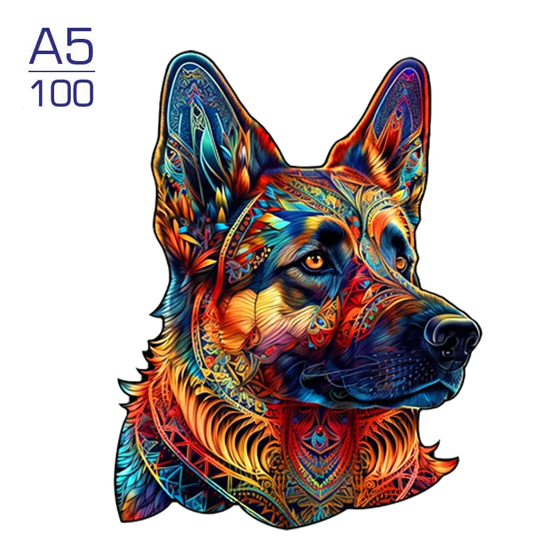 3D Puppy Wooden Jigsaw Puzzle - Premium Animal Puzzle Gift in Boutique Box