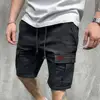 Shrink Resistant  Trendy Multi Pockets Men Cargo Shorts Streetwear Men Shorts Drawstring   for Fitness 4