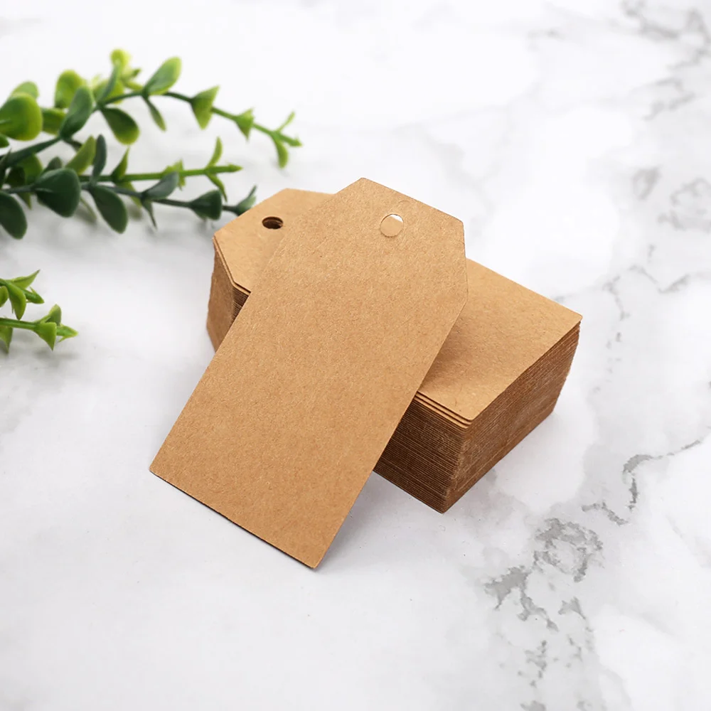 990pcs 7x4cm Paper Tags Gift Clothing Hang Tags