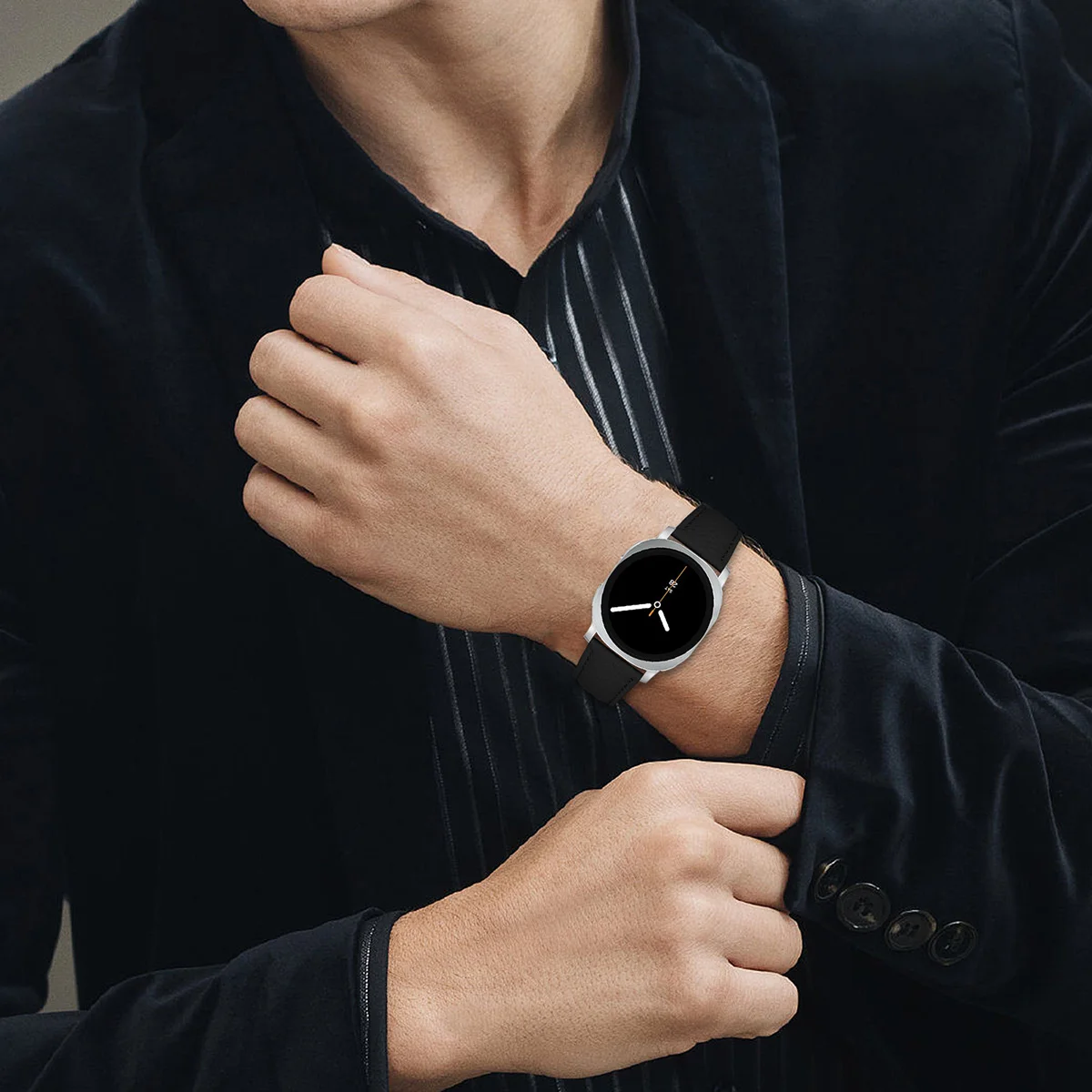 Premium Leather Strap Wristband - Classic Design, Quick Release