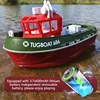 Remote Control Tugboat Electric Boat Water Toy 1/72 Charging Electric Simulation Remote Control Cargo Ship Boy Girl Model Toy 2