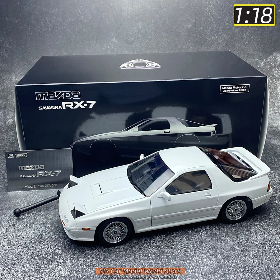 TOPART 1:18 for RX7 FC3S 1989 alloy model car model Send friends