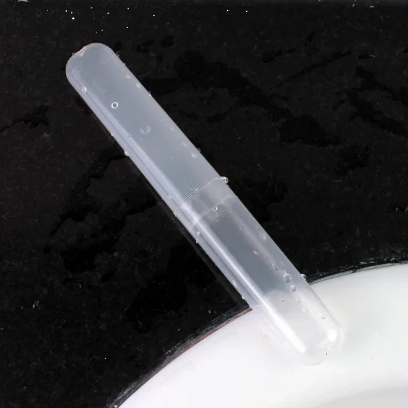 Reusable Toothbrush Head Protect Cover Tube Box Portable Case Storage Box Toothbrush Cover Travel Camping Hiking Candy Color