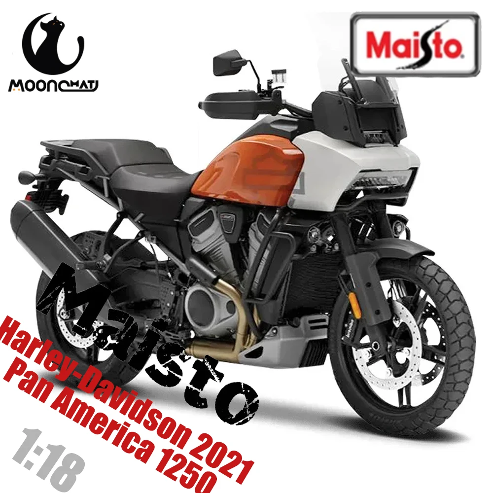 

Модель мотоцикла Maisto 1/18 Harley-Davidson 2021 Pan America 1250 литье под давлением из сплава локомотив мотоцикл автомобиль игрушки декор игрушка подарок