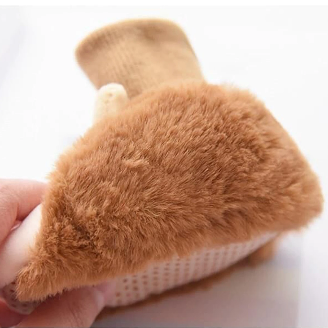 2024 New Winter Cute 3D Cartoon Animals Baby Shoes, Newborn Warm Fluffy Infant Socks Shoes Non-Skid Indoor Slippers 4