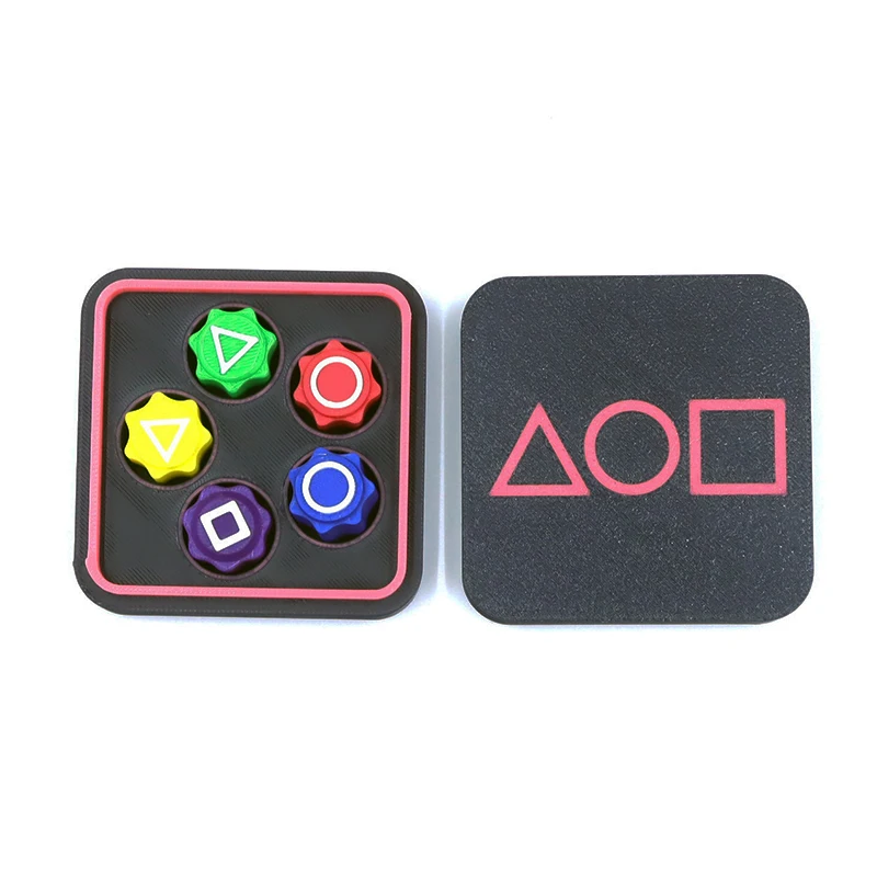 Korean Folk Game Sets Dice Party Game Props Square Circle Triangle Family Stone Catching Props Gonggi Jack Set for Kids Korean Tossing Game