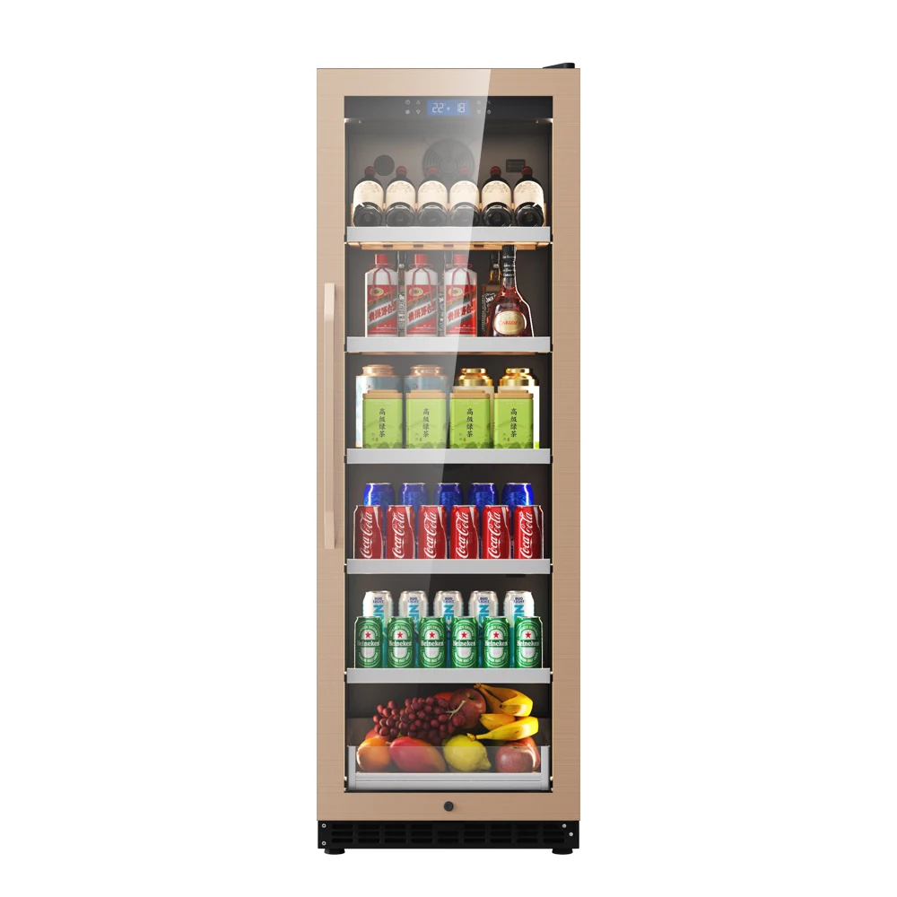 Opposite door embedded household ice bar tea sake freezer