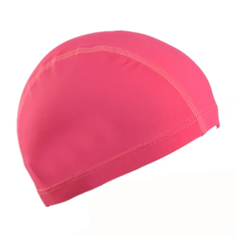 Cuffie da nuoto di dimensioni libere per uomo donna protezione per le orecchie in Nylon elastico cappello da piscina per capelli lunghi cuffie da bagno ultrasottili