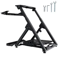 SucceBuy Foldable Racing Steering Wheel Stand Height Adjustable Universal Base Compatible with Logitech & Thrustmaster  Wheel