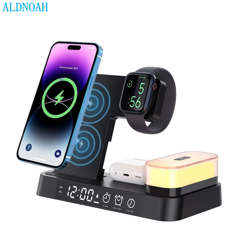 30WWirelessChargerwithAlarmClockforiPhone141312WirelessFast