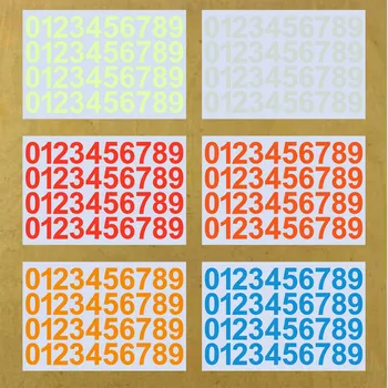 야광 숫자 스티커, 야광 숫자 스티커, 자동차 임시 포장, 전화 우편함 태그 서랍 사인, 호텔 도어 플라크 라벨