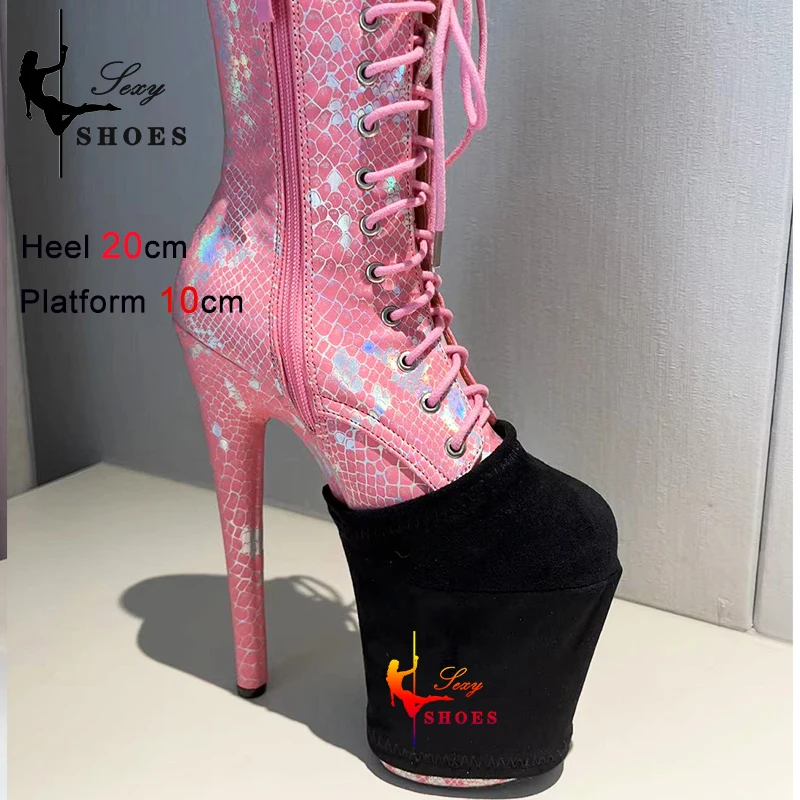 High Heels 20cm Shoes's Platform Protectors Cover Pole Dance Training Overshoes Shoes Accessories Suede Wear-Resist Overshoes BX