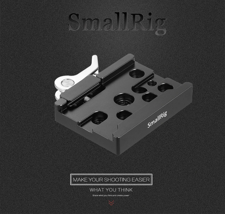 Description Picture 2 of itemSmallRig Camera Monopod Head Quick Release Plate ( Arca-type Compatible) QR Plate For Arca-Swiss Plate Tripod Accessories 2143